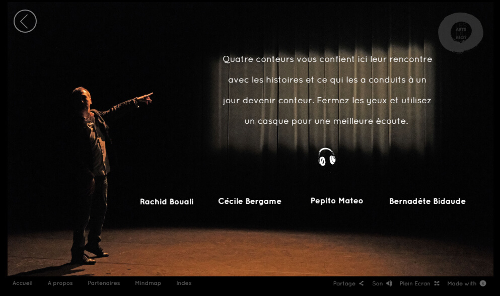 Webdoc arts du récit festival